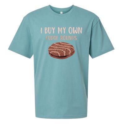 Funny I Buy My Own Fudge Rounds Vintage Fudge Rounds Sueded Cloud Jersey T-Shirt