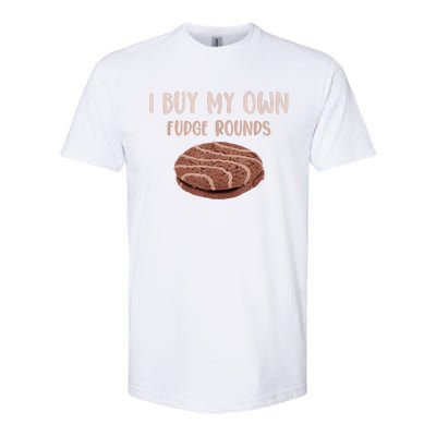 Funny I Buy My Own Fudge Rounds Vintage Fudge Rounds Softstyle CVC T-Shirt