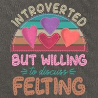 Funny Introverted But Willing To Discuss Felting Cotton Canvas Backpack