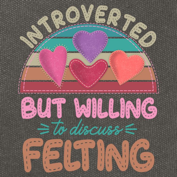 Funny Introverted But Willing To Discuss Felting Cotton Canvas Backpack