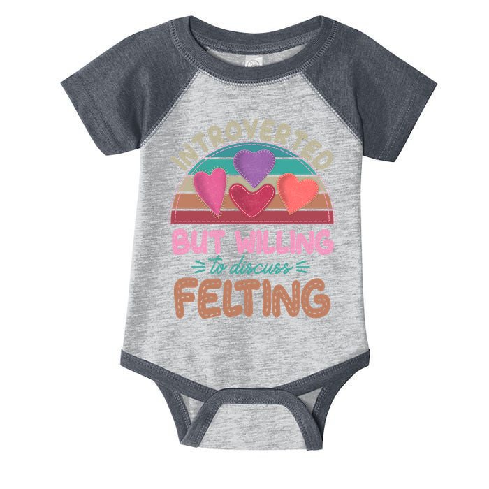 Funny Introverted But Willing To Discuss Felting Infant Baby Jersey Bodysuit