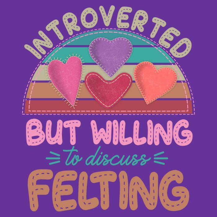 Funny Introverted But Willing To Discuss Felting Cooling Performance Crew T-Shirt