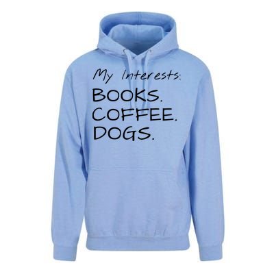 Funny Interests Books Coffee Dogs Gift Unisex Surf Hoodie