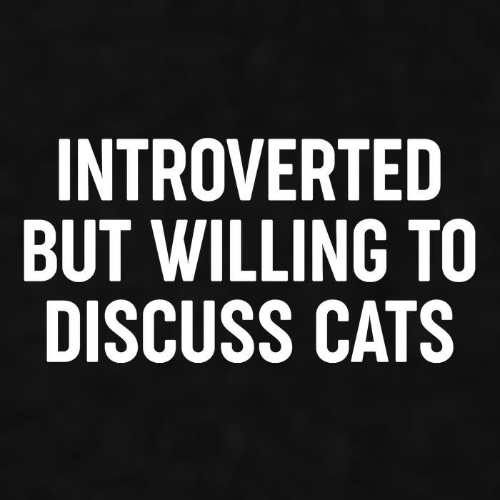 Funny Introverted But Willing To Discuss Cats Ladies PosiCharge Tri-Blend Wicking Tank