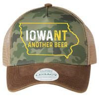 Funny Iowa Beer Distressed Iowa State Map Legacy Tie Dye Trucker Hat