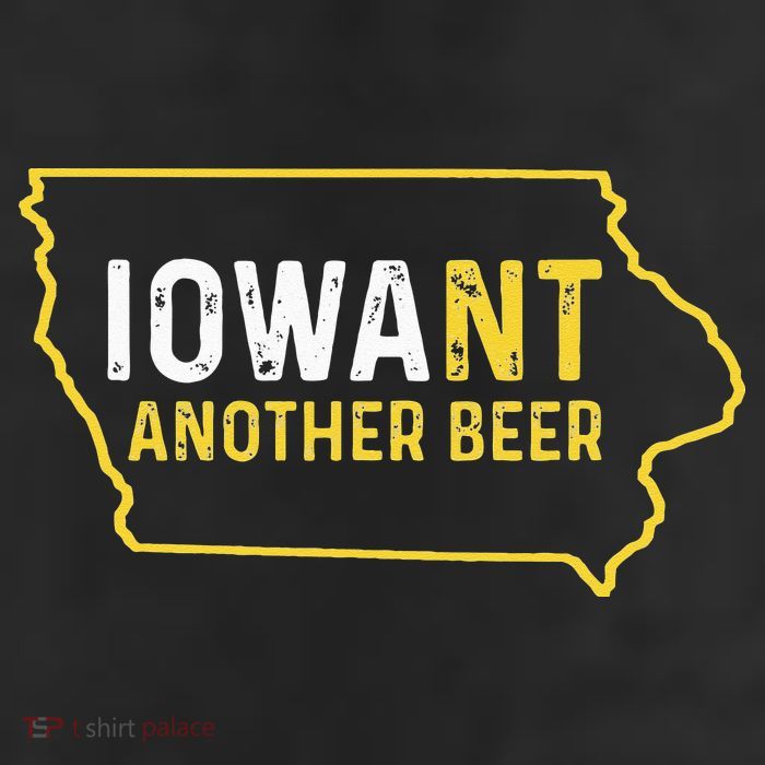 Funny Iowa Beer Distressed Iowa State Map Adult Drive Performance Visor