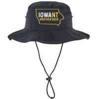 Funny Iowa Beer Distressed Iowa State Map Bucket Hat