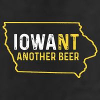 Funny Iowa Beer Distressed Iowa State Map 25L Jumbo Tote