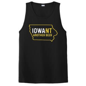 Funny Iowa Beer Distressed Iowa State Map PosiCharge Competitor Tank