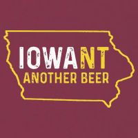 Funny Iowa Beer Distressed Iowa State Map 16oz Travel Tumbler