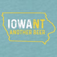 Funny Iowa Beer Distressed Iowa State Map Sueded Cloud Jersey T-Shirt