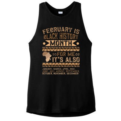 February Is Black History Month African American Ladies PosiCharge Tri-Blend Wicking Tank