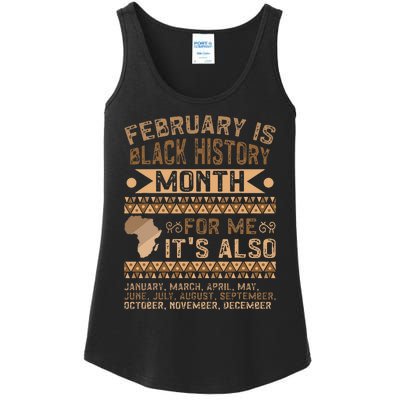 February Is Black History Month African American Ladies Essential Tank