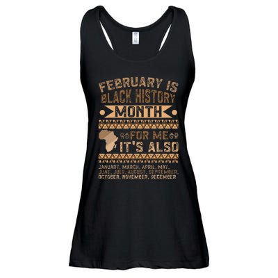 February Is Black History Month African American Ladies Essential Flowy Tank