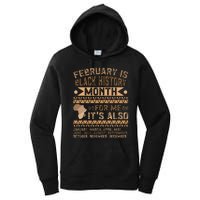 February Is Black History Month African American Women's Pullover Hoodie