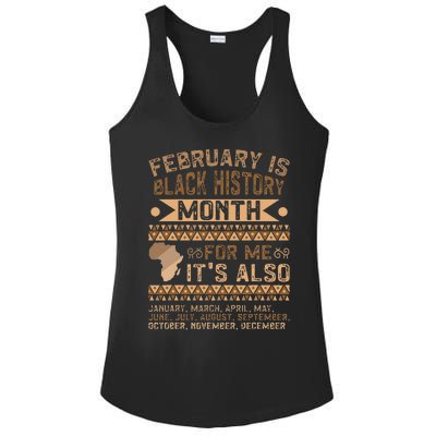 February Is Black History Month African American Ladies PosiCharge Competitor Racerback Tank