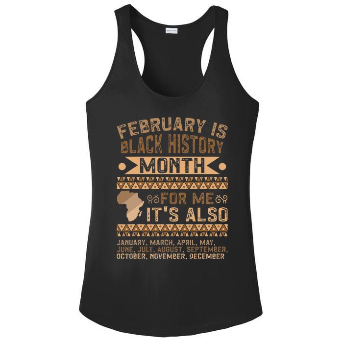 February Is Black History Month African American Ladies PosiCharge Competitor Racerback Tank