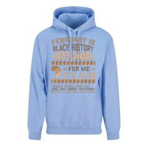 February Is Black History Month African American Unisex Surf Hoodie