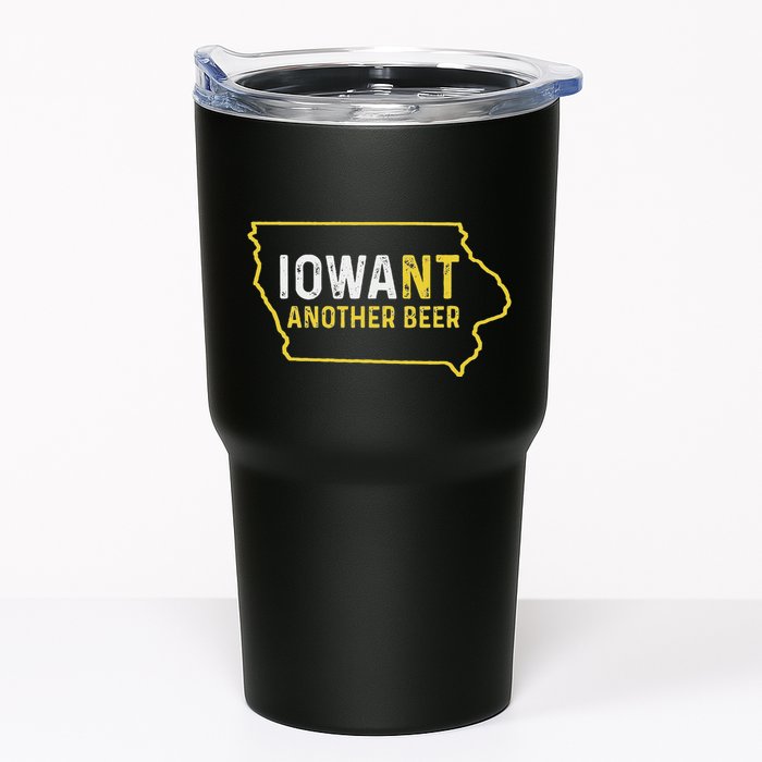 Funny Iowa Beer Distressed Iowa State Map Tumbler