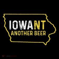 Funny Iowa Beer Distressed Iowa State Map Toddler T-Shirt