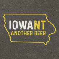 Funny Iowa Beer Distressed Iowa State Map Cotton Canvas Backpack
