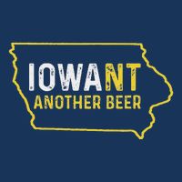 Funny Iowa Beer Distressed Iowa State Map Infant Baby Jersey Bodysuit