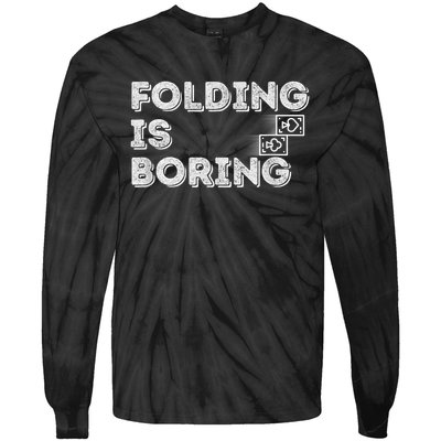 Folding Is Boring Poker Card Player Tie-Dye Long Sleeve Shirt