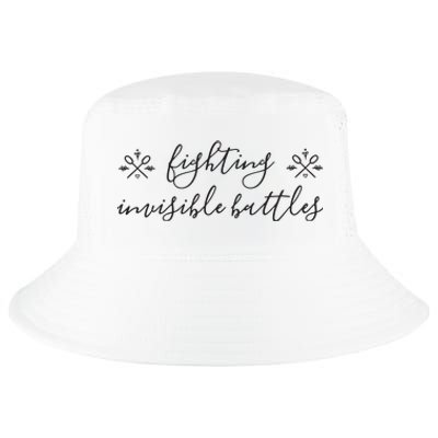 Fighting Invisible Battles Invisible Illness Awareness Cool Comfort Performance Bucket Hat