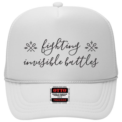 Fighting Invisible Battles Invisible Illness Awareness Trucker Hat