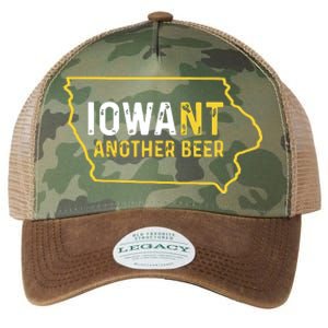 Funny Iowa Beer Distressed Iowa State Map Legacy Tie Dye Trucker Hat