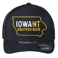 Funny Iowa Beer Distressed Iowa State Map Flexfit Unipanel Trucker Cap