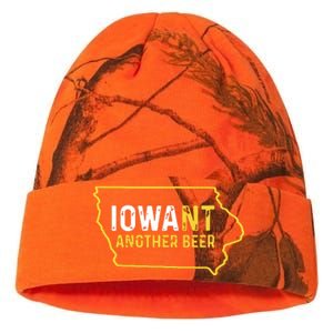 Funny Iowa Beer Distressed Iowa State Map Kati Licensed 12" Camo Beanie