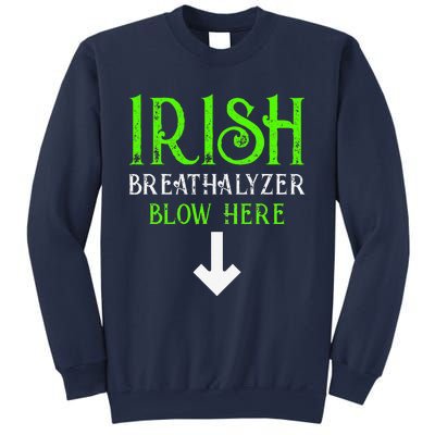 Funny Irish Breathalyzer Blow Here Saint Patricks Day Party Sweatshirt