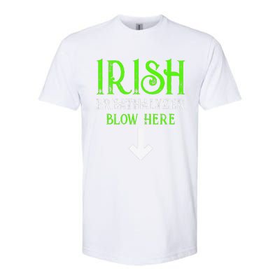 Funny Irish Breathalyzer Blow Here Saint Patricks Day Party Softstyle CVC T-Shirt