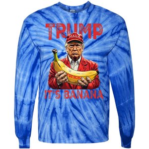 Funny ItS Banana For Scales Trump Tie-Dye Long Sleeve Shirt