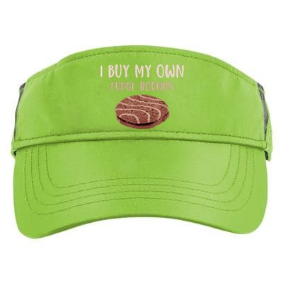 Funny I Buy My Own Fudge Rounds Vintage Fudge Rounds Gift Adult Drive Performance Visor