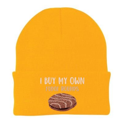 Funny I Buy My Own Fudge Rounds Vintage Fudge Rounds Gift Knit Cap Winter Beanie