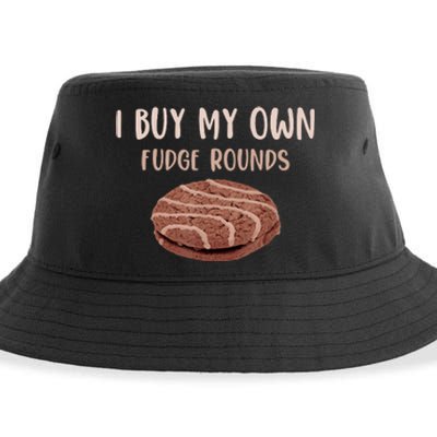 Funny I Buy My Own Fudge Rounds Vintage Fudge Rounds Gift Sustainable Bucket Hat