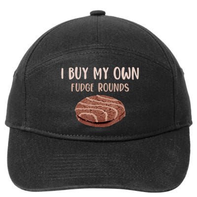 Funny I Buy My Own Fudge Rounds Vintage Fudge Rounds Gift 7-Panel Snapback Hat