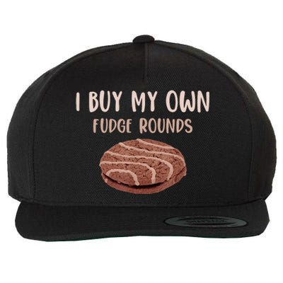 Funny I Buy My Own Fudge Rounds Vintage Fudge Rounds Gift Wool Snapback Cap