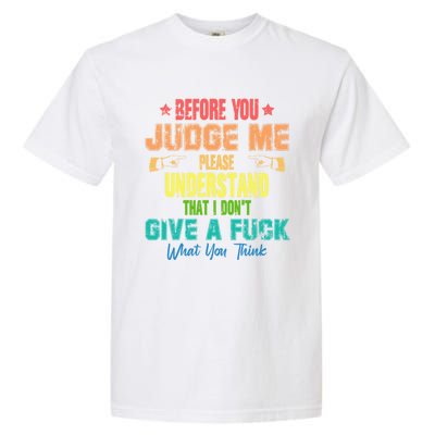 Funny Introvert Before You Judge Me Vintage Garment-Dyed Heavyweight T-Shirt