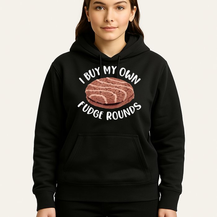 Funny I Buy My Own Fudge Rounds Vintage Fudge Rounds Hoodie