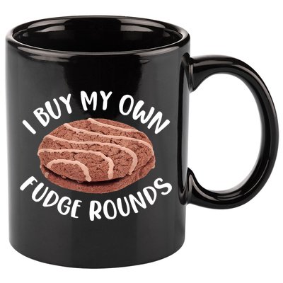 Funny I Buy My Own Fudge Rounds Vintage Fudge Rounds 11oz C Handle Ceramic Mug