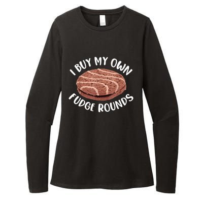 Funny I Buy My Own Fudge Rounds Vintage Fudge Rounds Womens CVC Long Sleeve Shirt