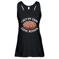 Funny I Buy My Own Fudge Rounds Vintage Fudge Rounds Ladies Essential Flowy Tank