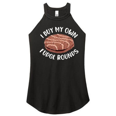 Funny I Buy My Own Fudge Rounds Vintage Fudge Rounds Women's Perfect Tri Rocker Tank