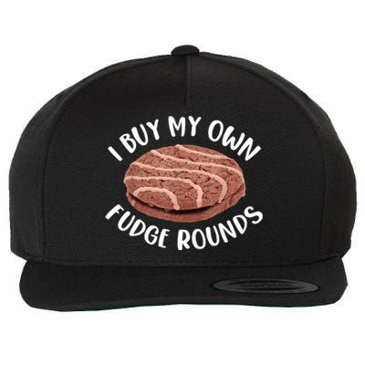 Funny I Buy My Own Fudge Rounds Vintage Fudge Rounds Wool Snapback Cap