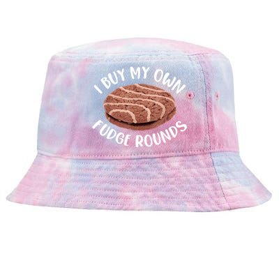 Funny I Buy My Own Fudge Rounds Vintage Fudge Rounds Tie-Dyed Bucket Hat