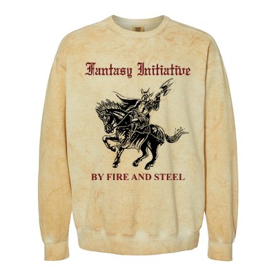 Fantasy Initiative By Fire And Steel Colorblast Crewneck Sweatshirt