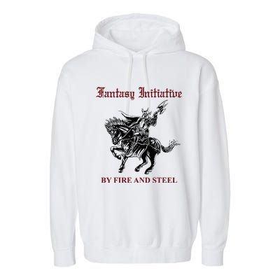 Fantasy Initiative By Fire And Steel Garment-Dyed Fleece Hoodie